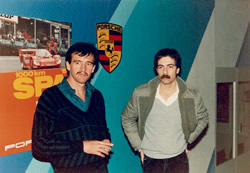 Walter Brun (left) and Rolf Müller